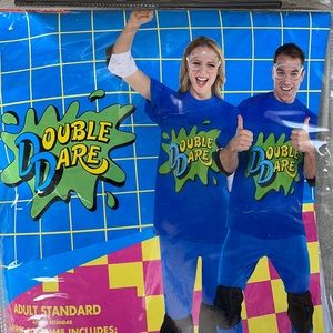 Nickelodeon: Double Dare Blue Adult Costume! New!